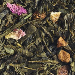 Christmas orange cinnamon organic green tea.