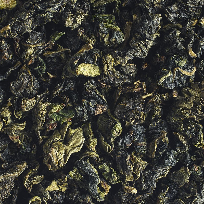 Lightly oxidized Chinese oolong tea with floral notes.