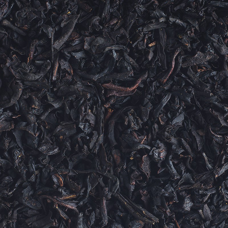 Thé noir fumé à la bergamote bio en vrac.