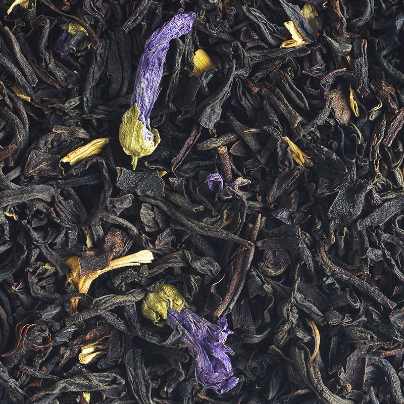 Fruity black tea with blood orange.