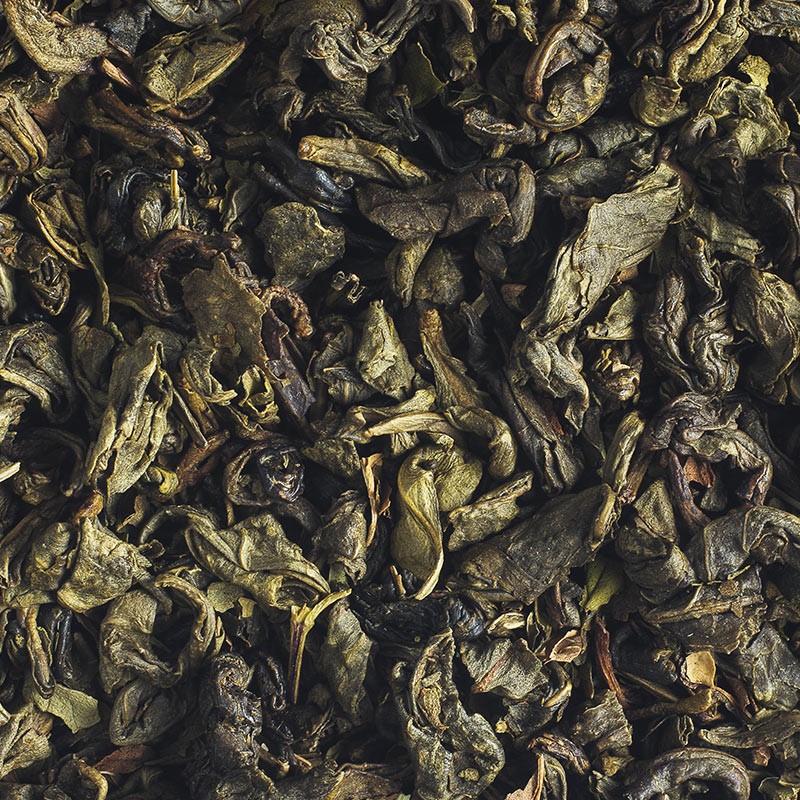 Organic green tea with mint in bulk