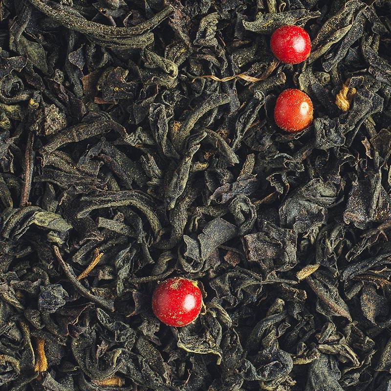 Original organic Christmas black tea with turmeric, vanilla and citrus.