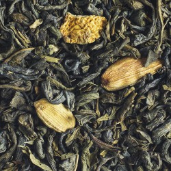 Organic green tea loose citrus spices