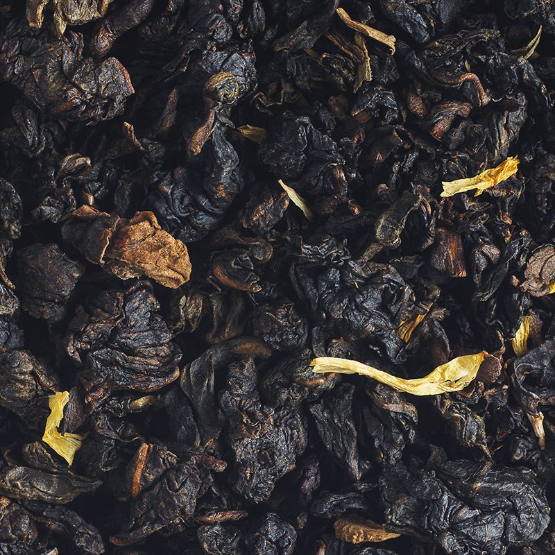 Thé oolong vrac à la châtaigne.