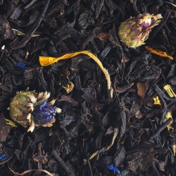 Loose black tea Peach - Blackcurrant