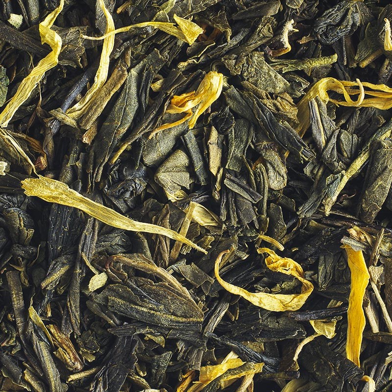 Organic loose green tea 5 citrus