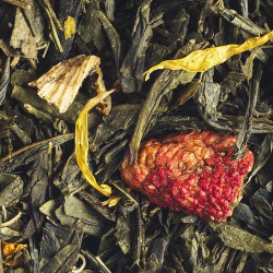 Organic strawberry, peach, orange and pineapple tea.