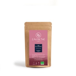 Organic "Thé des Mamans" - Green tea flavoured with strawberry and raspberry