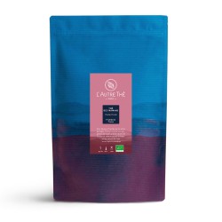 Thé vert bio à la fraise, framboise et pétales de roses