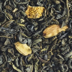 Organic Green tea flavoured with yuzu fruit and spearmint - "Yuzu-Yu"