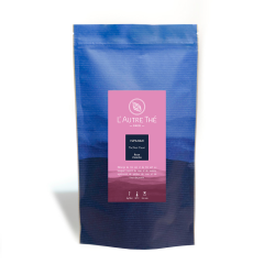 Organic black tea with rose and violet