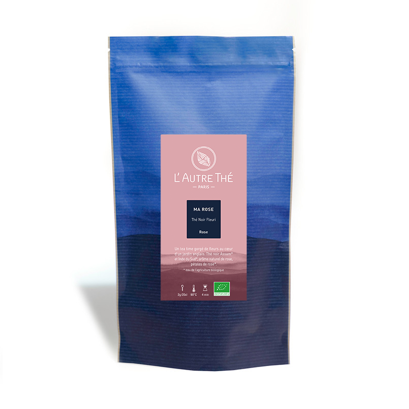Organic black tea with rose