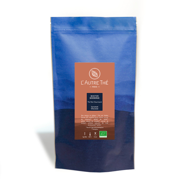 Organic black tea with caramel, cocoa, and hazelnut.