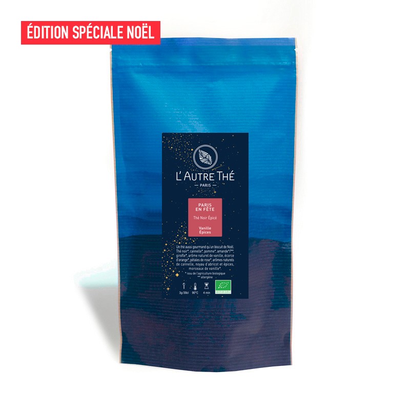 Delicious organic loose Christmas tea with vanilla and spices.