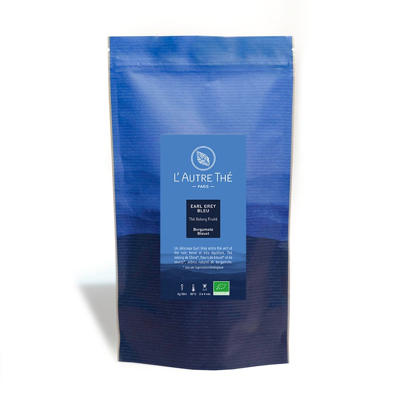 Thé Earl Grey bio bergamote et bleuet.