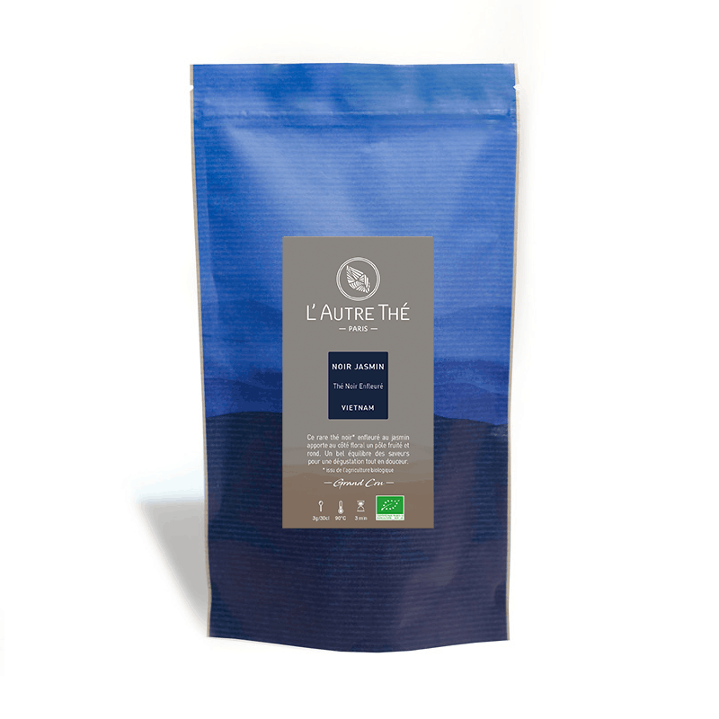 Rare black tea from Vietnam scented with jasmine.