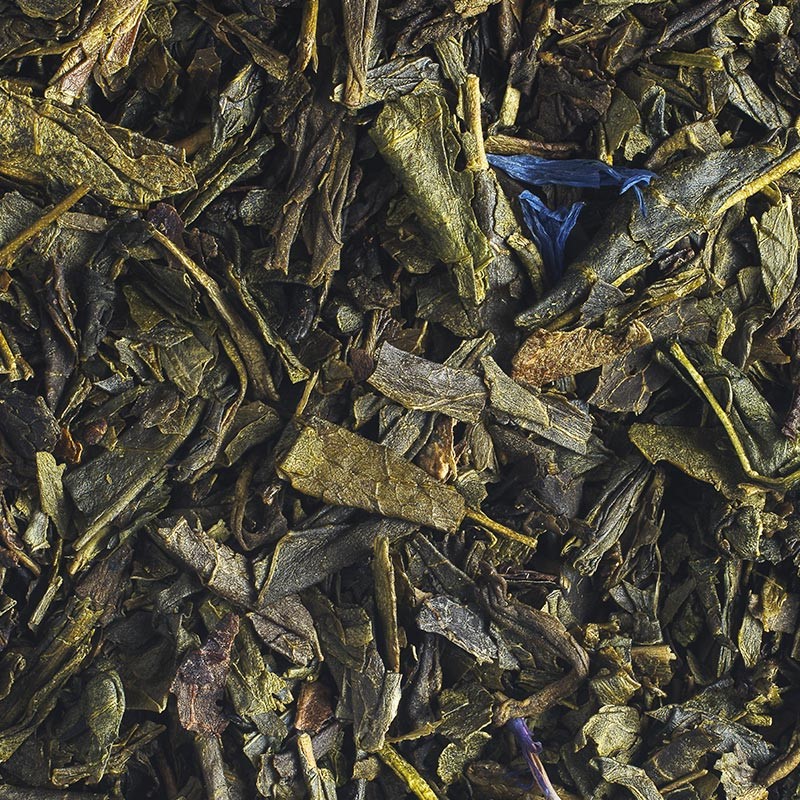Organic loose green tea with bergamot