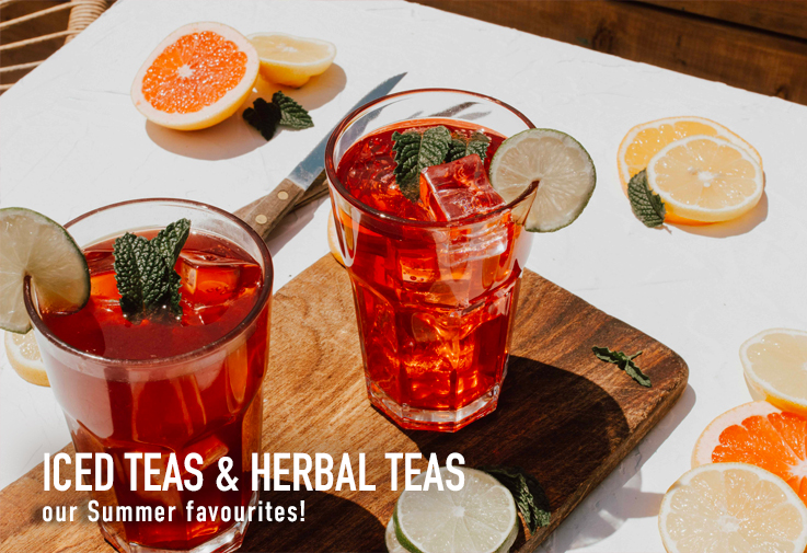 Our iced teas and herbal teas